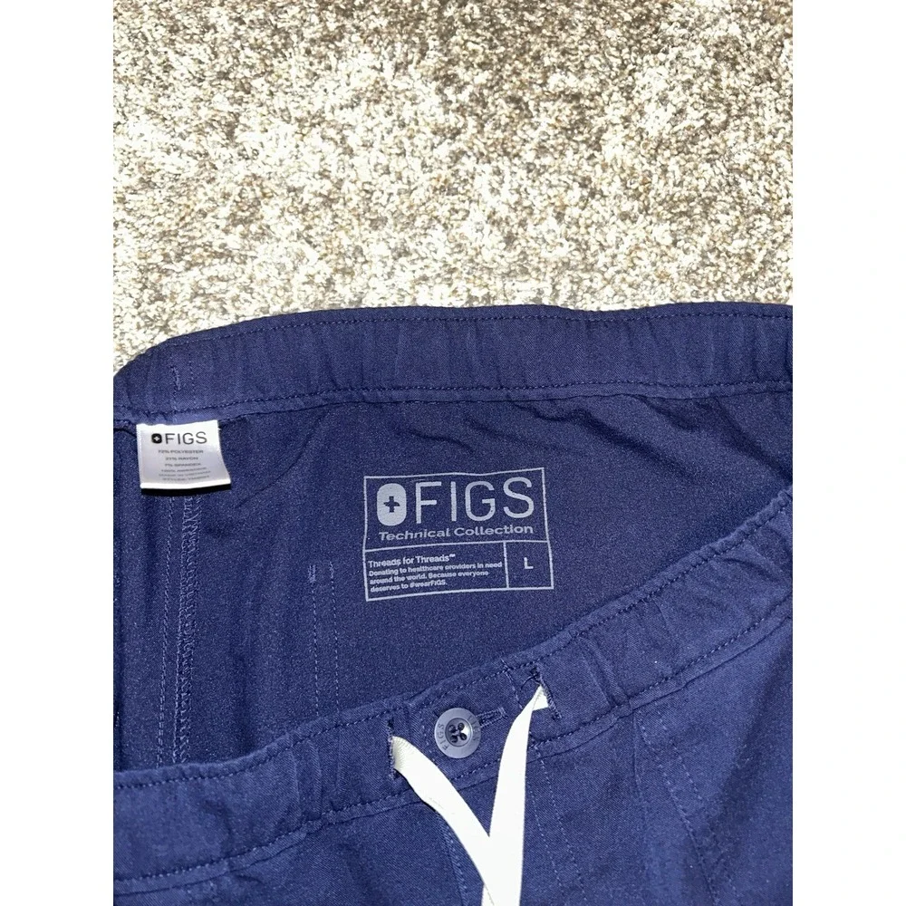 Men's Figs Navy Blue Technical Collection Scrub Pants L Healthcare‎ Nursing
